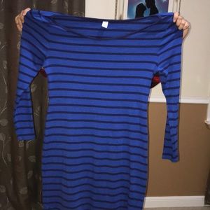 Blue stripped dress